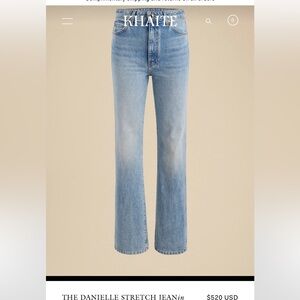 Khaite Danielle jeans new nwt